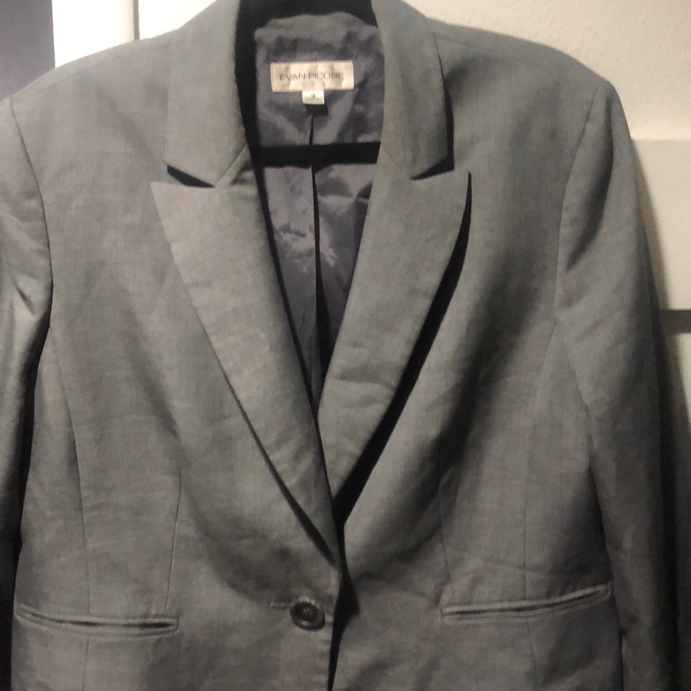 Evan Picone grey blazer size 16